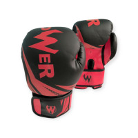 Рукавички боксерські Power POW-W 6 унцій, червоний, код: 18185-SNS