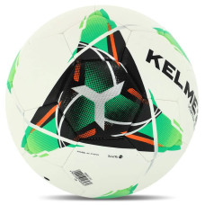М"яч футбольний Kelme New Trueno №4 PU, білий-салатовий, код: 9886130-9127-4-S52