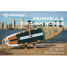 Надувна SUP дошка (Сапборд) Skatinger Peninsula Trojan Horse 335, код: 6975971260514-IN