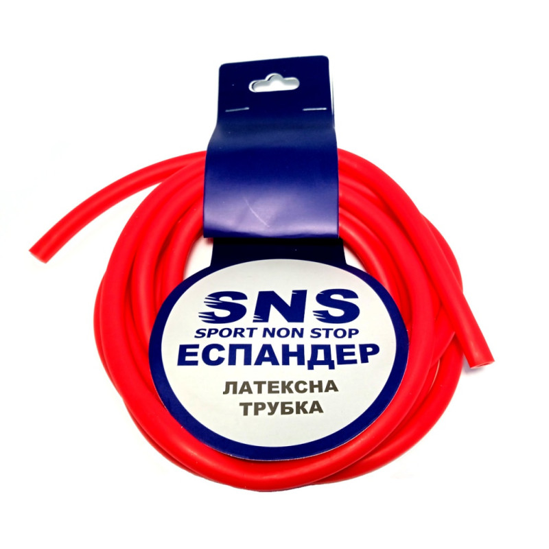Еспандер латексна трубка SNS Light G90-20 опір до 10 кг, червоний, код: 10908-SNS
