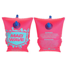 Нарукавники для плавання дитячі надувні MadWave 2шт, 6-12 років, рожевий, код: M075603_6-12P
