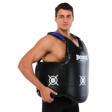 Захист корпусу (жилет) тренера Boxer чорний, код: 2039-01-S52
