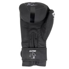 Боксерські рукавиці PowerPlay Ultra Mat 12 унцій, чорний-білий, код: PP_3024_12oz_Bl/White