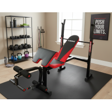 Лавка для жиму York Fitness ASPIRE 320 з стійкою для штанги та партою Скотта, код: 00014961433203