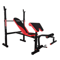 Лавка для жиму York Fitness ASPIRE 320 з стійкою для штанги та партою Скотта, код: 00014961433203
