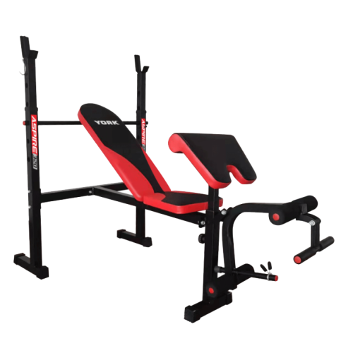Лавка для жиму York Fitness ASPIRE 320 з стійкою для штанги та партою Скотта, код: 00014961433203
