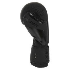 Рукавички боксерські шкіряні Zelart Elite 10oz, сірий-чорний, код: VL-8291_10GRBK