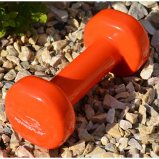 Гантель вінілова PowerPlay 1х1 кг, помаранчевий, код: PP_4103_1kg