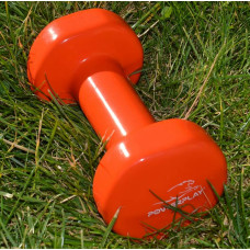 Гантель вінілова PowerPlay 1х1 кг, помаранчевий, код: PP_4103_1kg
