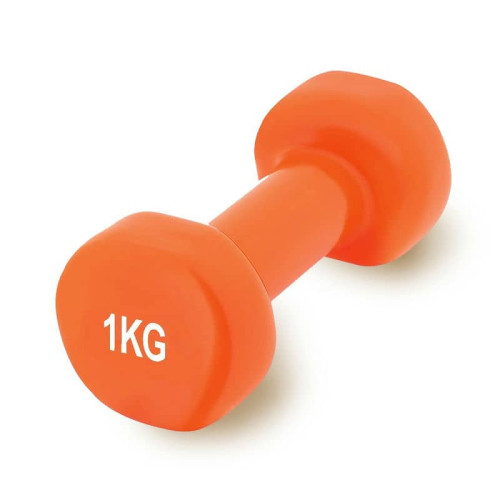 Гантель вінілова PowerPlay 1х1 кг, помаранчевий, код: PP_4103_1kg