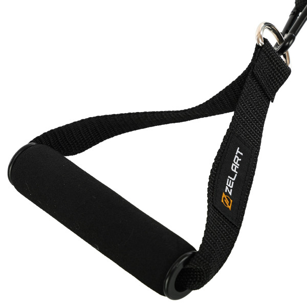 Еспандер багатофункціональний для фітнесу 5 жгутів Zelart Resistance Band в чохлі різнокольоровий, код: FI-5449