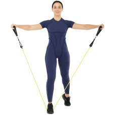 Еспандер багатофункціональний для фітнесу 5 жгутів Zelart Resistance Band в чохлі різнокольоровий, код: FI-5449