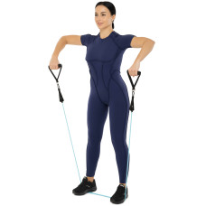 Еспандер багатофункціональний для фітнесу 5 жгутів Zelart Resistance Band в чохлі різнокольоровий, код: FI-5449