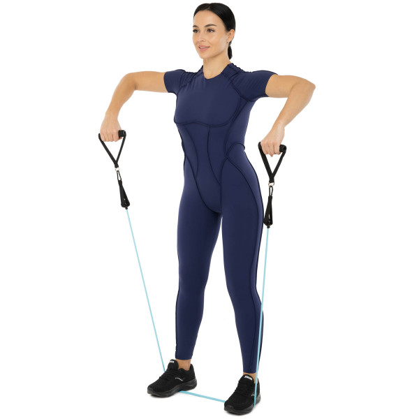 Еспандер багатофункціональний для фітнесу 5 жгутів Zelart Resistance Band в чохлі різнокольоровий, код: FI-5449