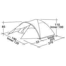 Намет EasyCamp Quasar 200 Rustic Green, код: 929022-SVA