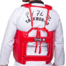 Захист корпусу (жилет) для єдиноборств Twins XL, червоний, код: BOPL2_XLR