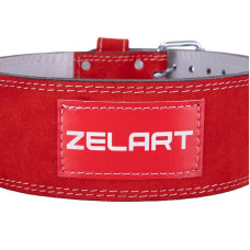 Пояс атлетичний шкіряний Zelart ширина 10см S, червоний, код: SB-165159_S-S52