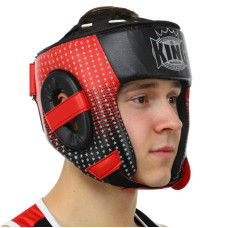 Шолом боксерський в мексиканському стилі PVC Top King M, червоний, код: TPK012_MR
