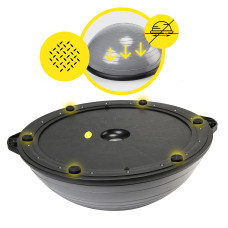 Балансувальна платформа (півсфера) Cornix Bosu Ball 58 см з еспандерами Grey, код: XR-0455