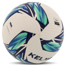 М"яч футбольний Kelme Hybrid №5 PU, білий-синій, код: 8301QU5080-9113-5-S52