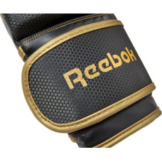 Боксерські рукавиці Reebok Boxing Gloves 12 унцій, чорний-золотистий, код: 885652010979