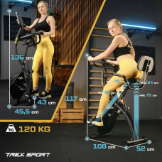 Велотренажер Trex Sport TX-360XB PYRO магнітний чорний, код: 5902308232495