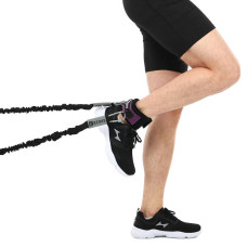 Лямка для ніг Ezous Training Leg Straps 700x65 мм, 1шт, чорний-фіолетовий, код: H-03