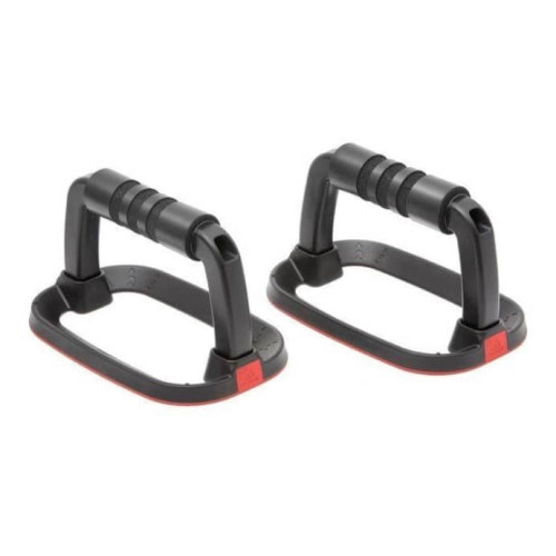 Опори для віджимання Adidas Performance Push Up Bars 207x130x117 мм, чорний-червоний, код: 885652021579