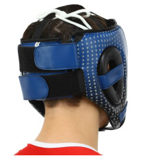 Шолом боксерський в мексиканському стилі PVC Top King XL, синій, код: TPK012_XLBL