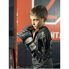 Рукавиці для MMA PowerPlay L, чорні-білі, код: PP_3075_L_Bl/White
