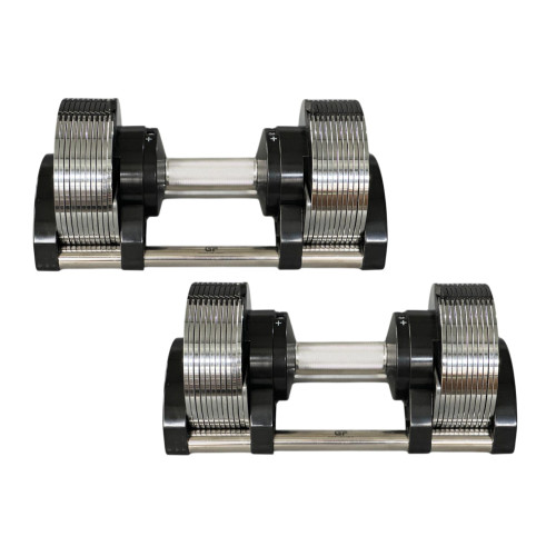 Гантель набірна Generation Fitness GF3-20kg, 2x3-20 кг, хром, код: 523183-AX