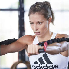Еспандер трубчастий Adidas Power Tube 122 см, чорний-червоний, код: 885652000284