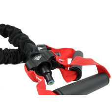 Еспандер трубчастий Adidas Power Tube 122 см, чорний-червоний, код: 885652000284