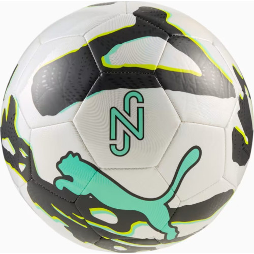 М'яч футбольний Puma Neymar JR Graphic Ball 085023-01 №4, білий-чорний-м'ятний, код: 4069161836329