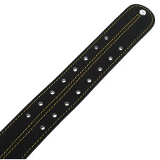 Пояс атлетичний шкіряний Velo 2XL ширина-15см, чорний-золотий, код: VL-9738_2XL
