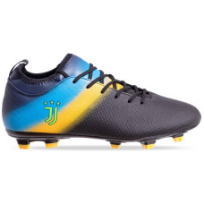 Бутси футбольні Owaxx Juventus розмір 43 (28,5см), чорний-блакитний, код: A20214B_43BKN