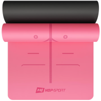Йога-мат Hop-Sport PU 0,5см 183 x 68см HS-P005GM рожевий, код: 5902308230224