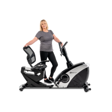 Горизонтальний велотренажер Hop-Sport HS-070L Helix iConsole+ сріблястий, код: 5902308223998