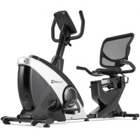 Горизонтальний велотренажер Hop-Sport HS-070L Helix iConsole+ сріблястий, код: 5902308223998