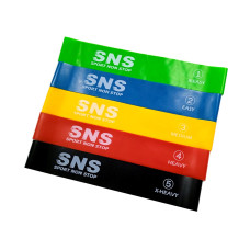 Набір для фітнесу SNS з 5 еспандерів-петель, код: 10974-SNS