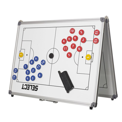Розкладна тактична дошка Select Tactics Board Foldable Football 600x900 мм, білий, код: 5703543303373