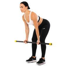 Бодібар Zelart Body Bar 5 кг, чорний-жовтий, код: FI-4776-5