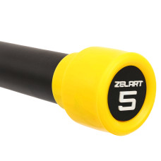 Бодібар Zelart Body Bar 5 кг, чорний-жовтий, код: FI-4776-5