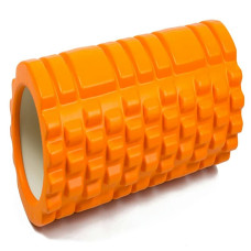 Масажний ролик EasyFit Grid Roller 33 см v.1.1, помаранчевий, код: EF-2020-O-EF