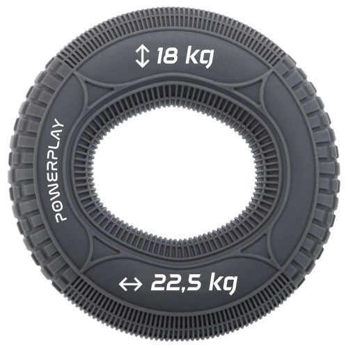 Еспандер кистьовий силіконовий PowerPlay Hand Grip Loops Medium 18-22,5-36 кг, сірий, код: PP_4330_Grey_(18-22.5kg)