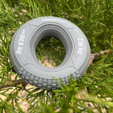 Еспандер кистьовий силіконовий PowerPlay Hand Grip Loops Medium 18-22,5-36 кг, сірий, код: PP_4330_Grey_(18-22.5kg)