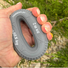Еспандер кистьовий силіконовий PowerPlay Hand Grip Loops Medium 18-22,5-36 кг, сірий, код: PP_4330_Grey_(18-22.5kg)