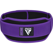 Пояс для важкої атлетики RDX RX5 Double Belt неопреновий XS, фіолетовий, код: WBD-RX5PR-XS