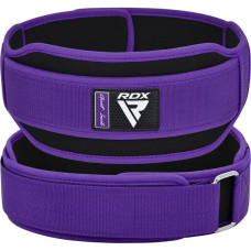 Пояс для важкої атлетики RDX RX5 Double Belt неопреновий XS, фіолетовий, код: WBD-RX5PR-XS