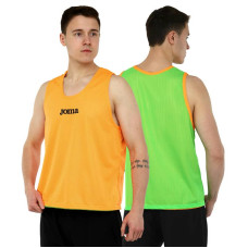 Манішка для футболу двостороння чоловіча цільна (сітка) Joma M, салатовий-помаранчевий, код: 101689-050_M